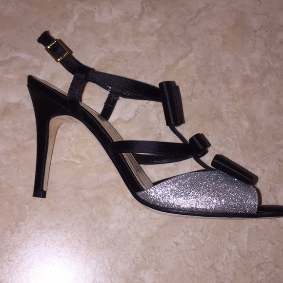 Kate Spade triple black bow and sparkle heels! - Picture 4 of 5